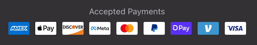 Esempio di badge per le opzioni di pagamento