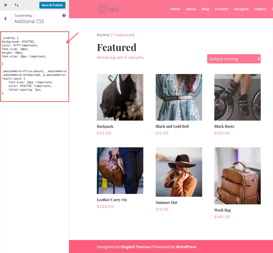 CSS customizado