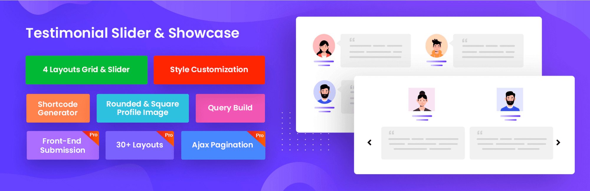 I migliori plug-in di testimonianze di WordPress: banner Testimonial Slider
