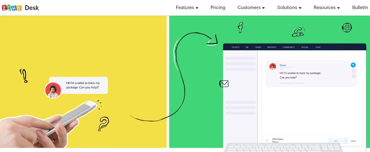 Zoho Desk: software per help desk SaaS