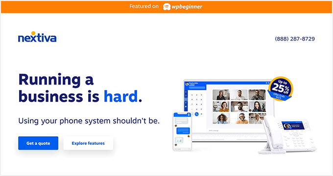 Nextiva 쿠폰 코드가 자동으로 적용되었습니다. The Nextiva coupon code has been automatically applied