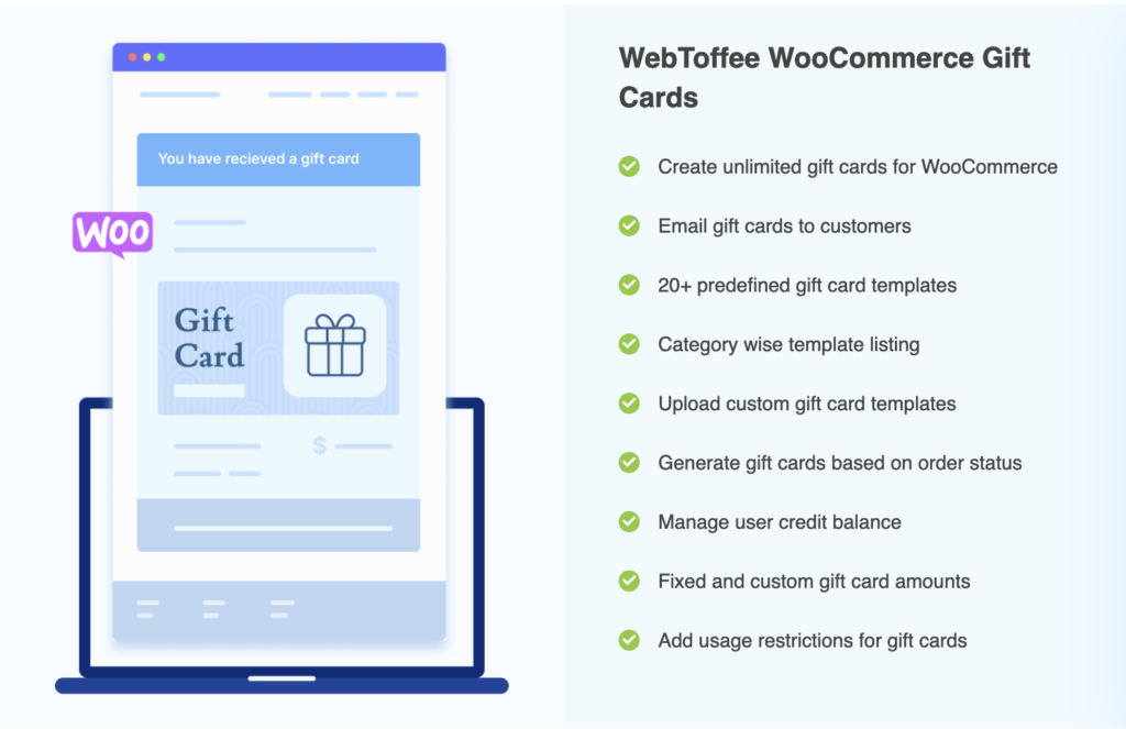 Carte regalo WebToffee WooCommerce