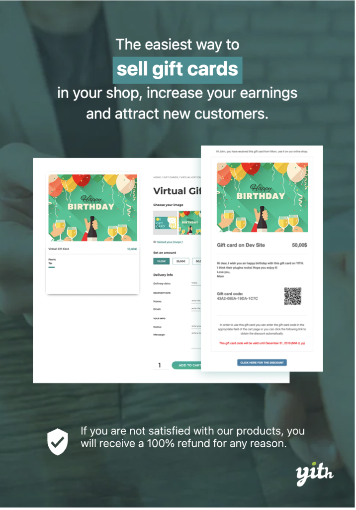 Plug-in de cartes-cadeaux YITH WooCommerce