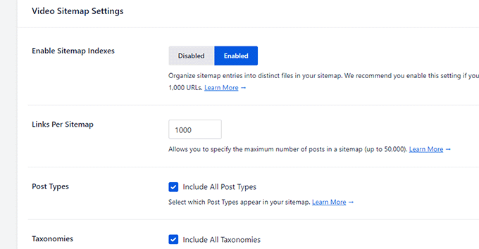 视频站点地图设置 Video sitemap settings
