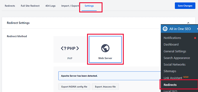 Web 服务器重定向 Web server redirects