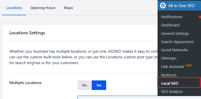 本地搜索引擎优化设置 Local SEO settings