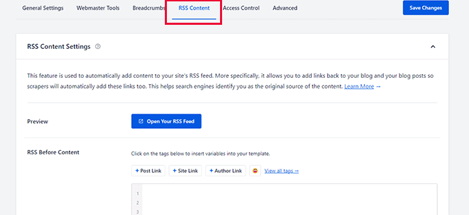 自定义 RSS 提要 Customize RSS feeds