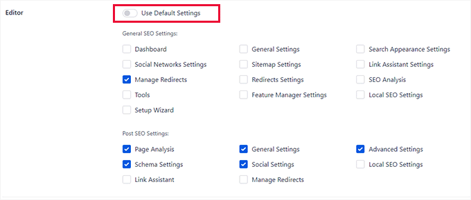 编辑访问选项 Edit access options