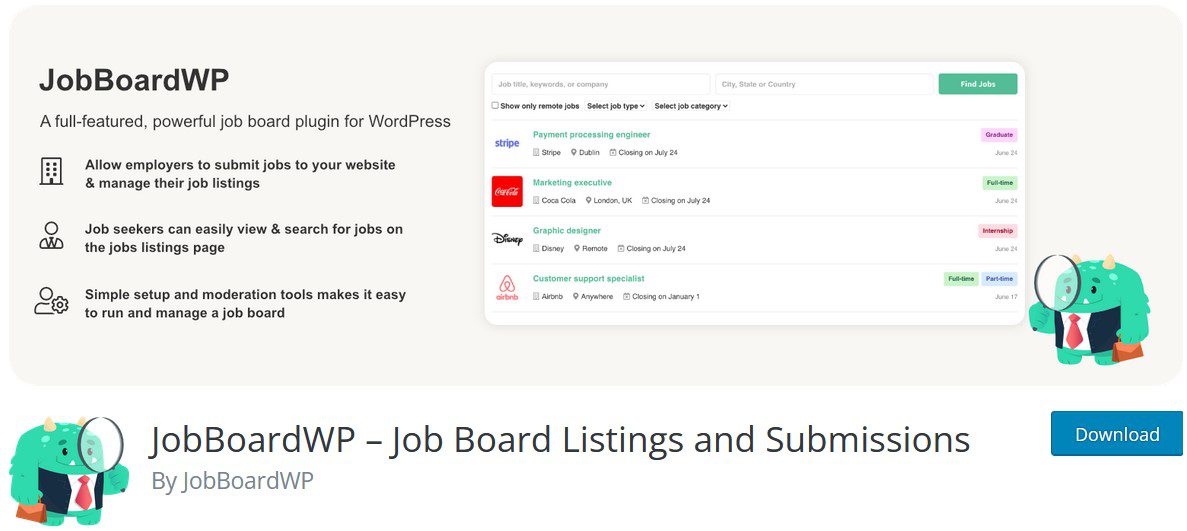 Tema de recrutamento WordPress para site