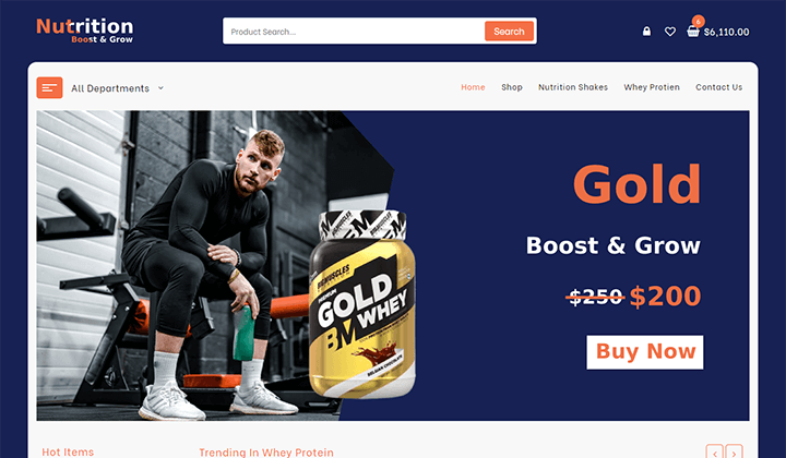 使用这 11 个针对移动设备优化的 WooCommerce 主题改造您的在线商店 8 Nutrition Supplements WordPress Theme