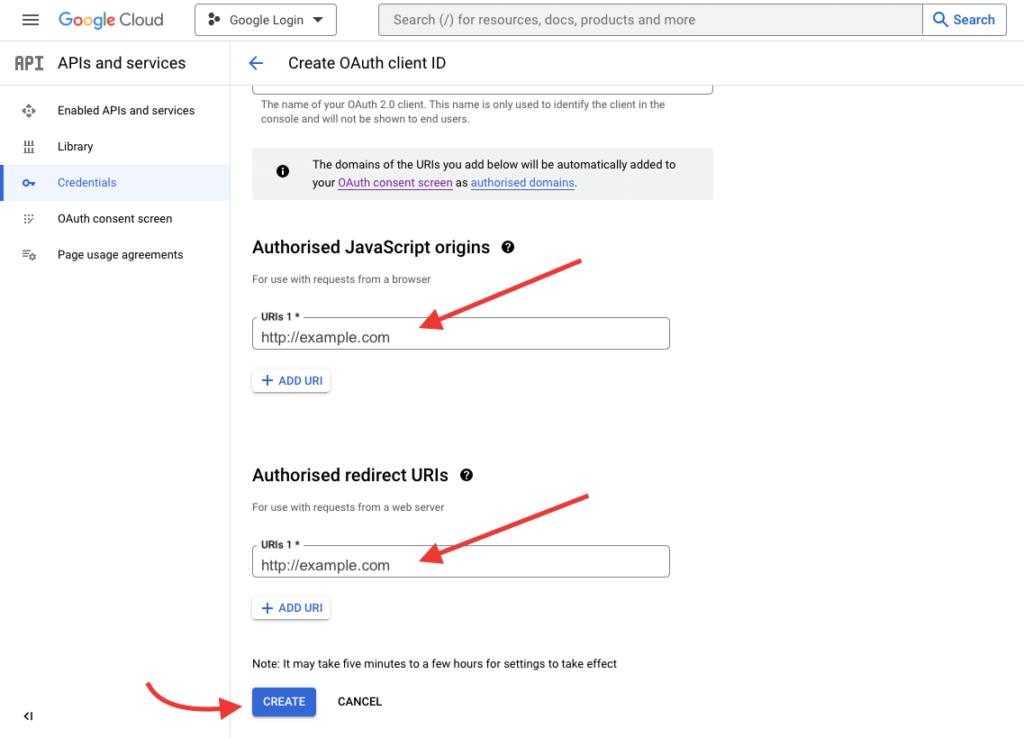 谷歌一鍵登錄 WordPress 12 上的潛在客戶生成 google api s 10