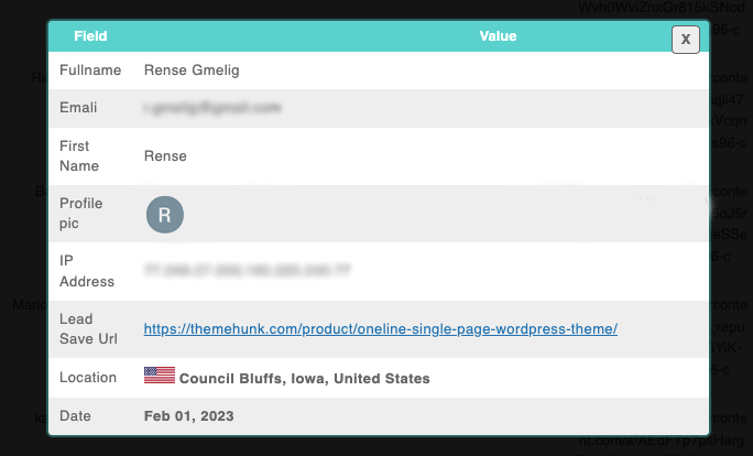 Google 一鍵登錄 WordPress 上的潛在客戶生成 22 google lead view 3243