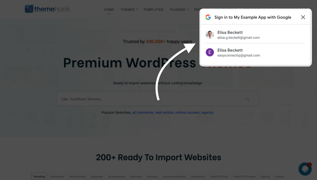 Google 一鍵登錄 WordPress 19 上的潛在客戶生成 google one tap 8032