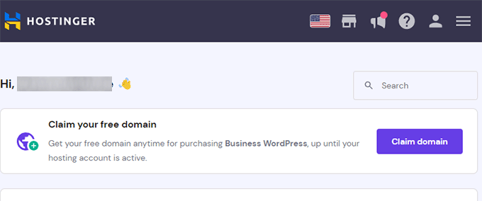 Заявить о бесплатном домене Claim free domain