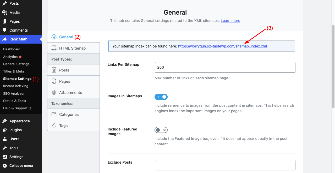 So erstellen Sie eine Sitemap und übermitteln sie an Google und andere Suchmaschinen 6 Explore Sitemaps using the Rank Math SEO Plugin