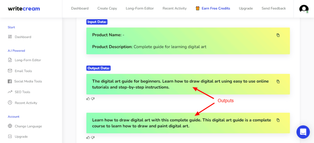 Writecream SEO Meta Açıklamaları