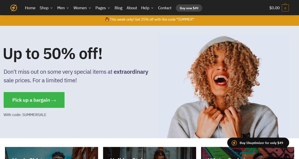 Shoptimizer WooCommerce WordPress 테마