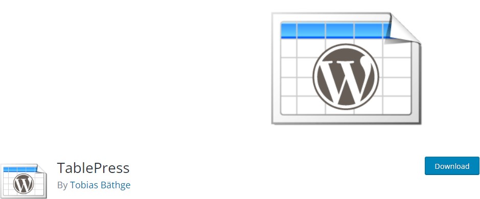 TablePress – Plugin gratuito per WordPress