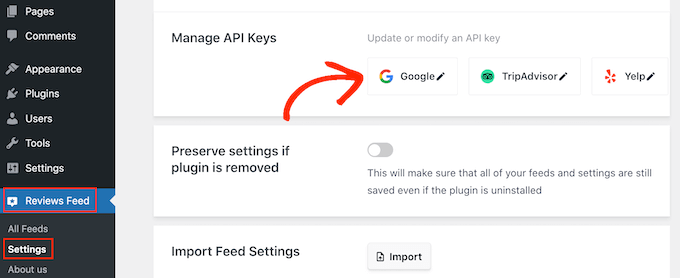 WordPress 웹사이트에 Google API 키 추가 Adding a Google API key to your WordPress website