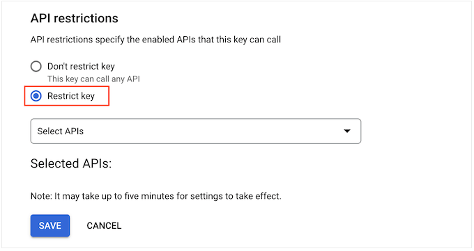 Google API 키에 제한 추가 Adding restrictions to a Google API key