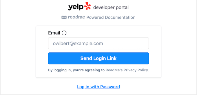 Yelp 개발자 웹 사이트 The Yelp Developers website