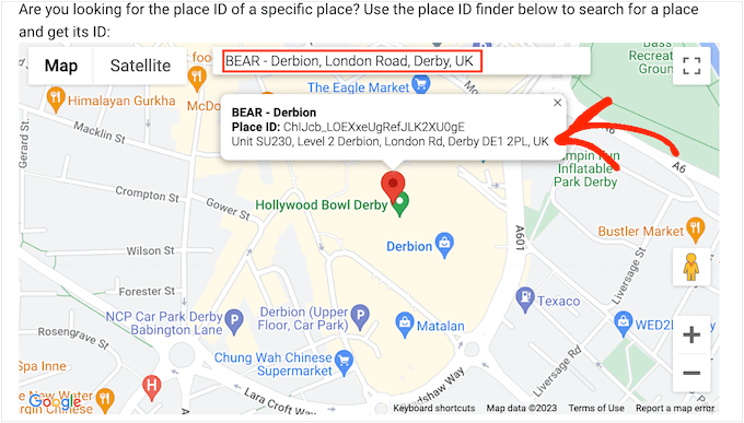 Google 장소 ID 받기 Getting a Google place ID