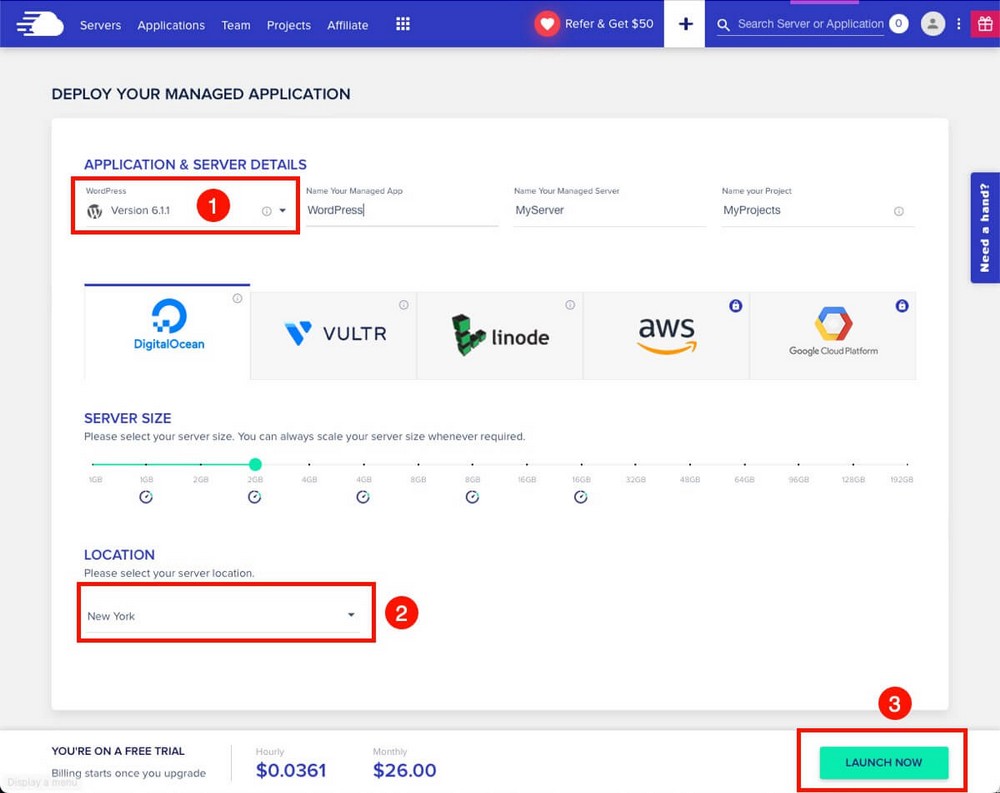 Configurer le serveur CloudWays