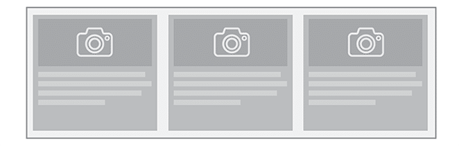 Aspect după aspectul cardului volantului Aspect grilă css cum să tutorial trei cărți lățime completă