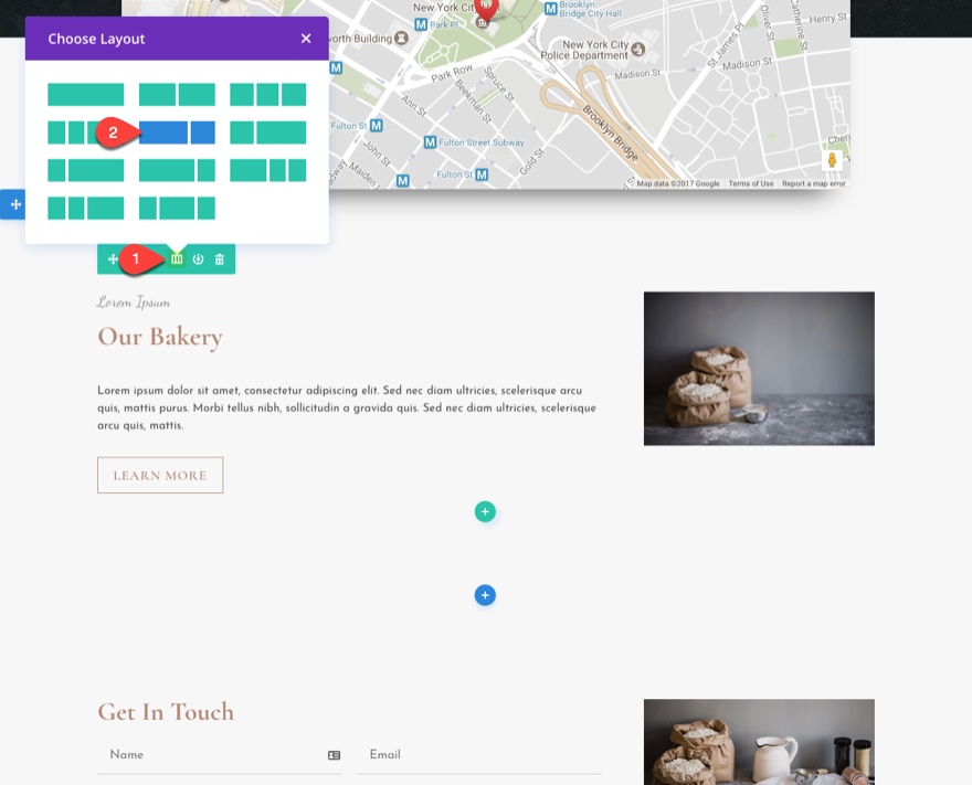 Layout ändern