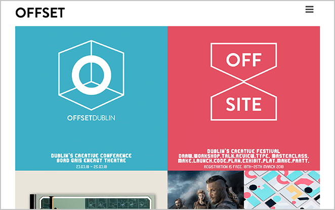 Offset-Website-Screenshot WordPress Business-Website-Beispiel
