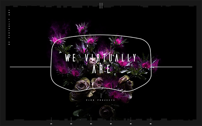 Wir sind praktisch ein Website-Screenshot, ein interaktives Beispiel für eine WordPress-Website