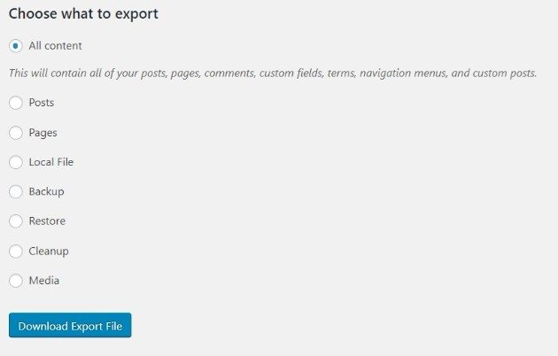 wordpress 扩展 rss wxr 文件