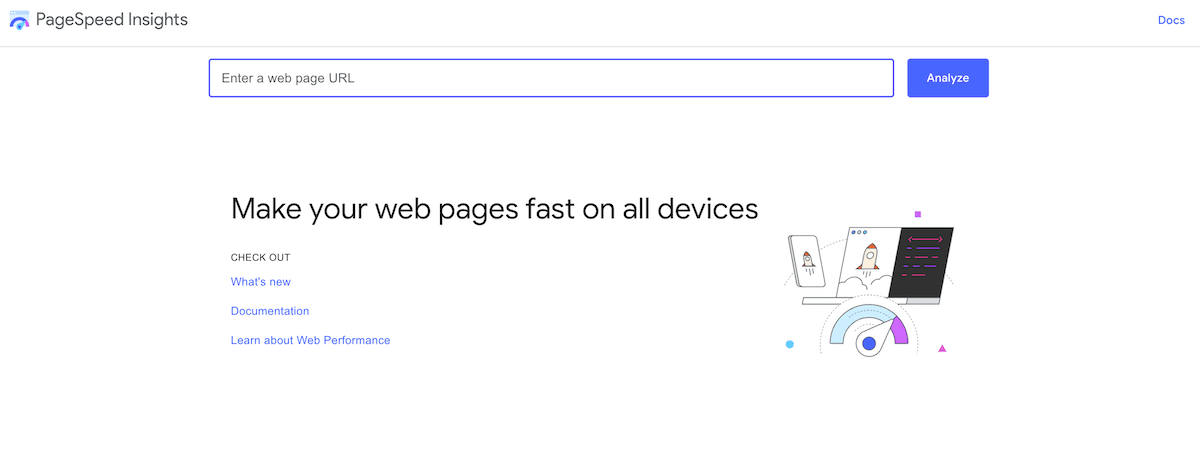Google PageSpeed Insights-Website