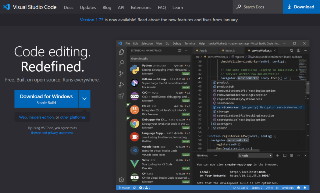 Codul Visual Studio