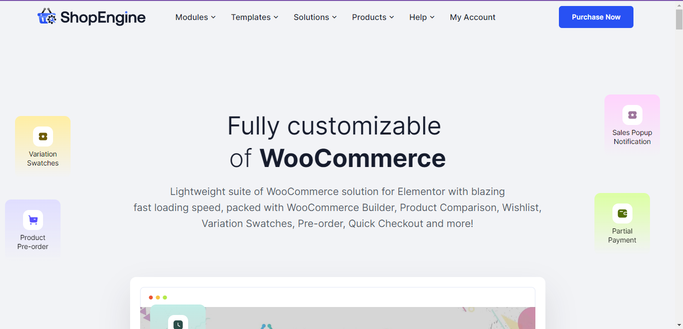 Complemento elementor ShopEngine