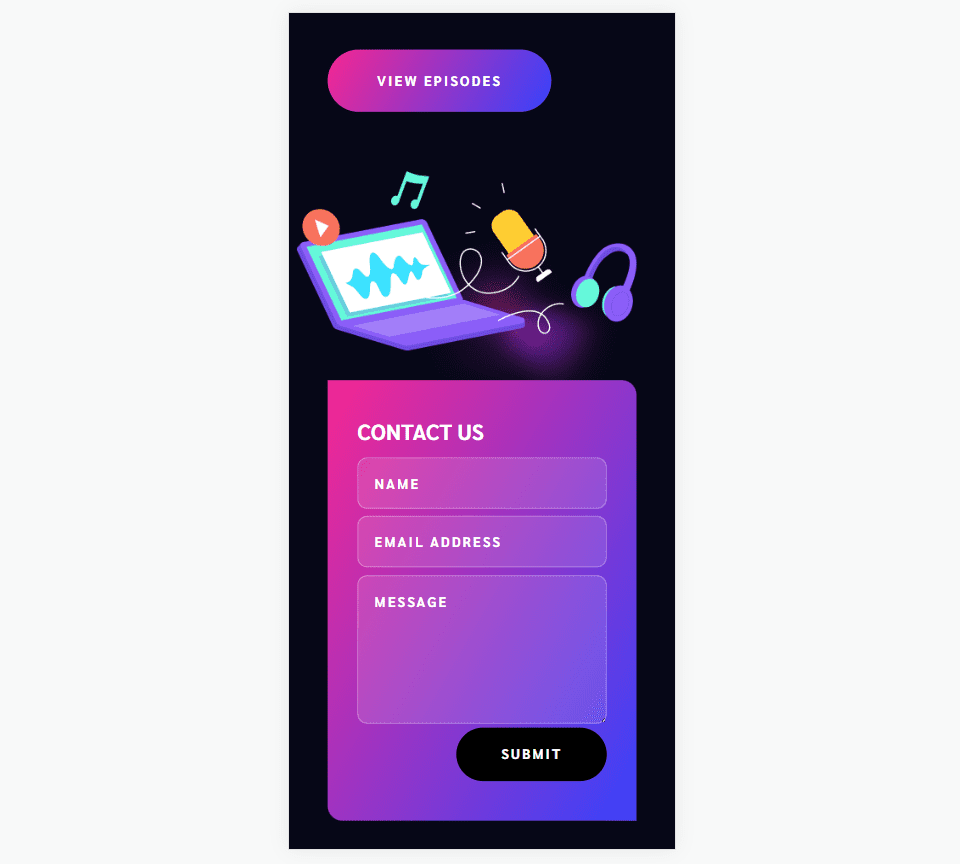 Телефон Divi Нижний колонтитул контактной формы Пример 2