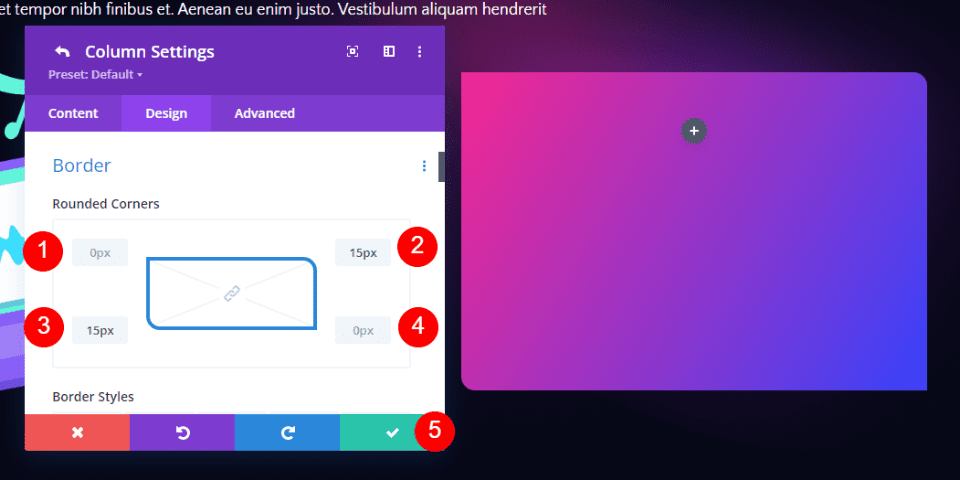 Пример второй контактной формы нижнего колонтитула Divi