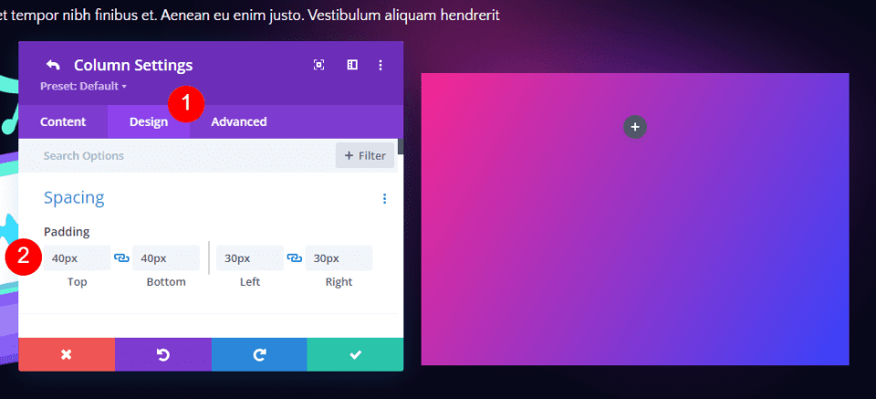Пример второй контактной формы нижнего колонтитула Divi