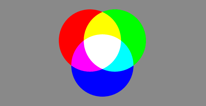 Círculos de colores superpuestos