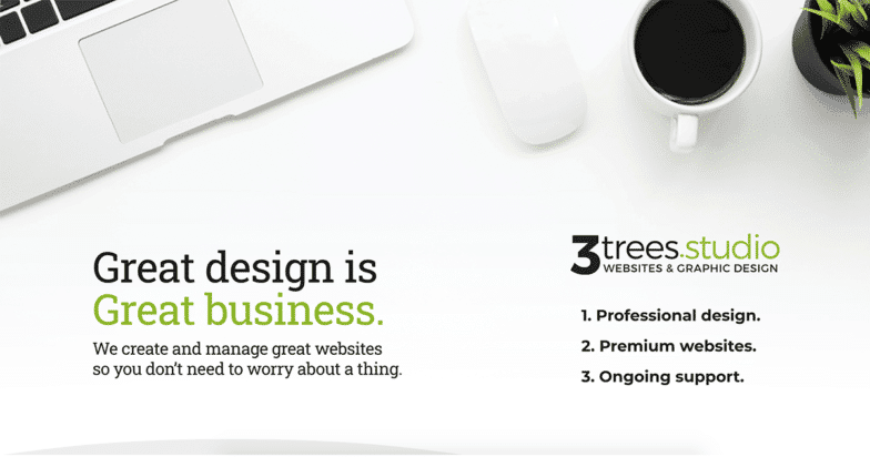 Screenshot dal sito web di 3Trees