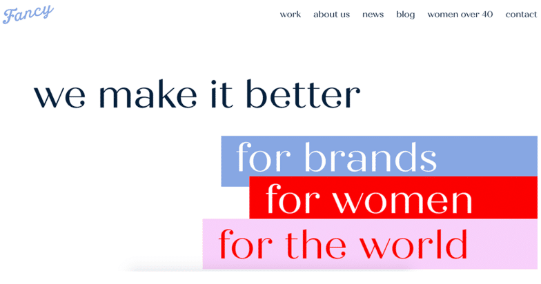 Screenshot dal sito web di Fancy