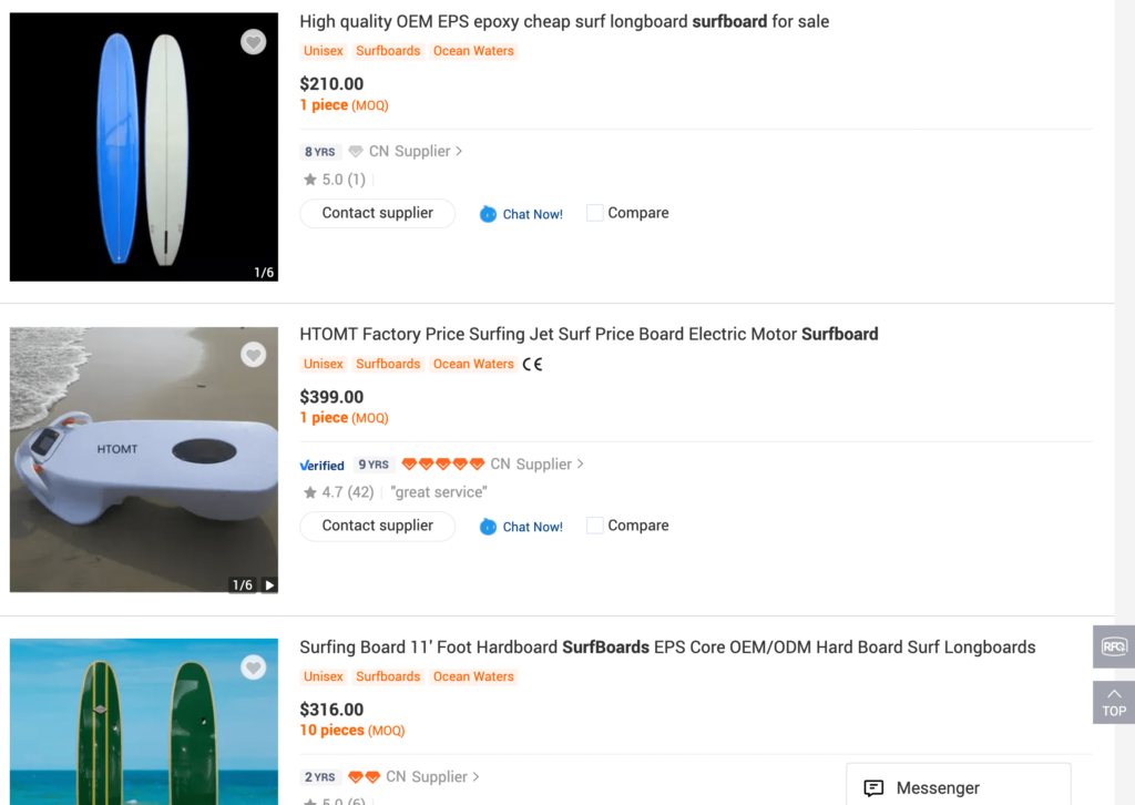 Acheter des planches de surf en ligne