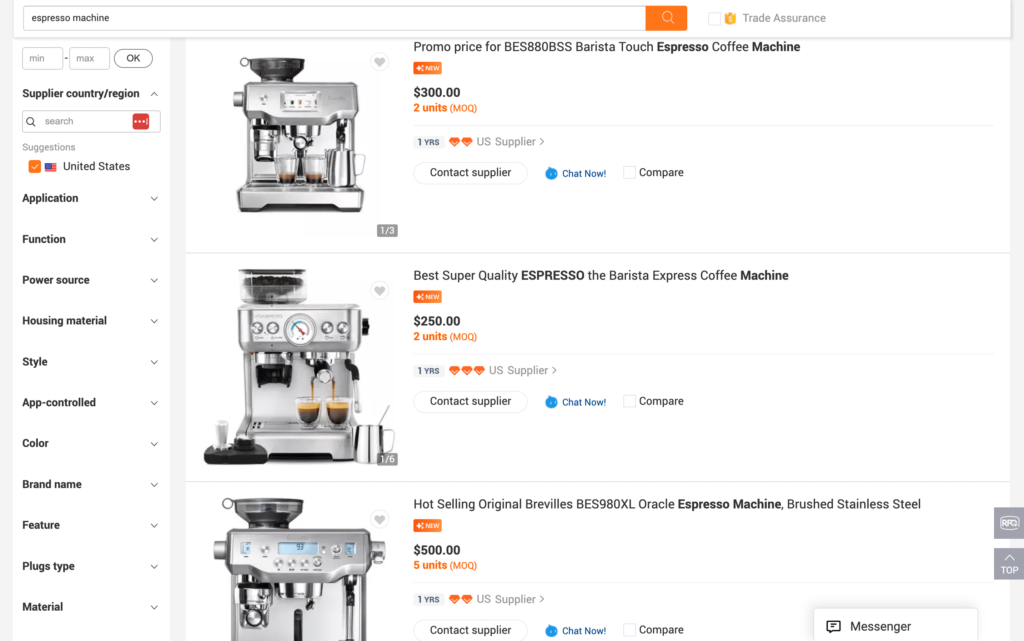 Les machines à expresso sont l'un des meilleurs produits de dropshipping à prix élevé