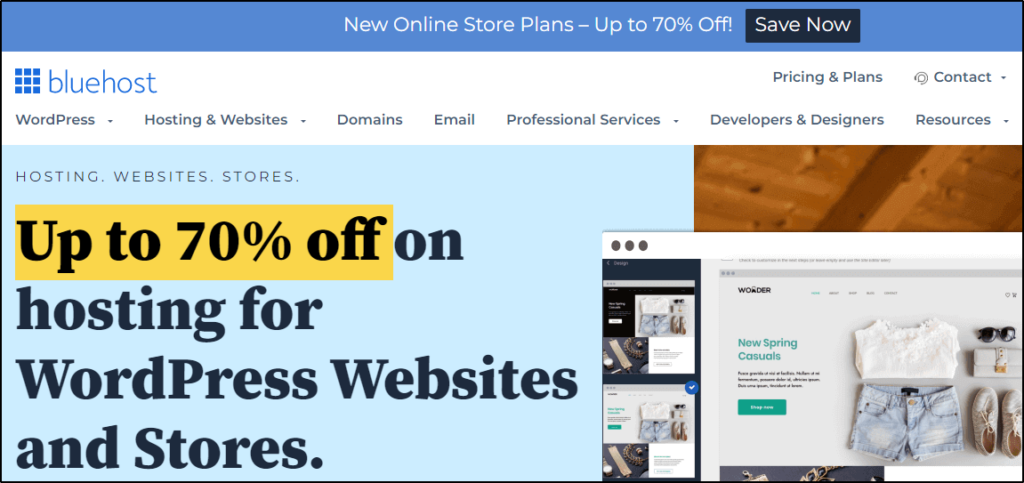 hosting cpanel w wersji próbnej bluehost