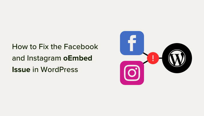 WordPress에서 Facebook 및 Instagram oEmbed 문제를 해결하는 방법 How to fix the Facebook and Instagram oEmbed issue in WordPress