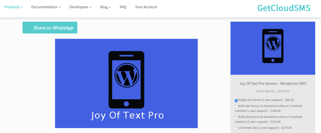 Joy of Text website