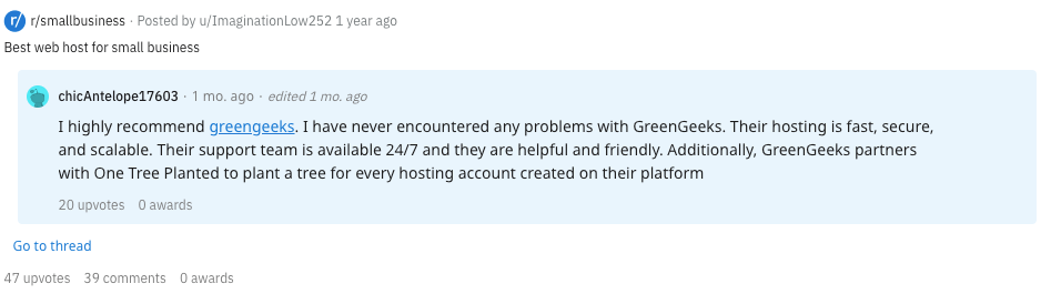 komentar reddit tentang greengeeks