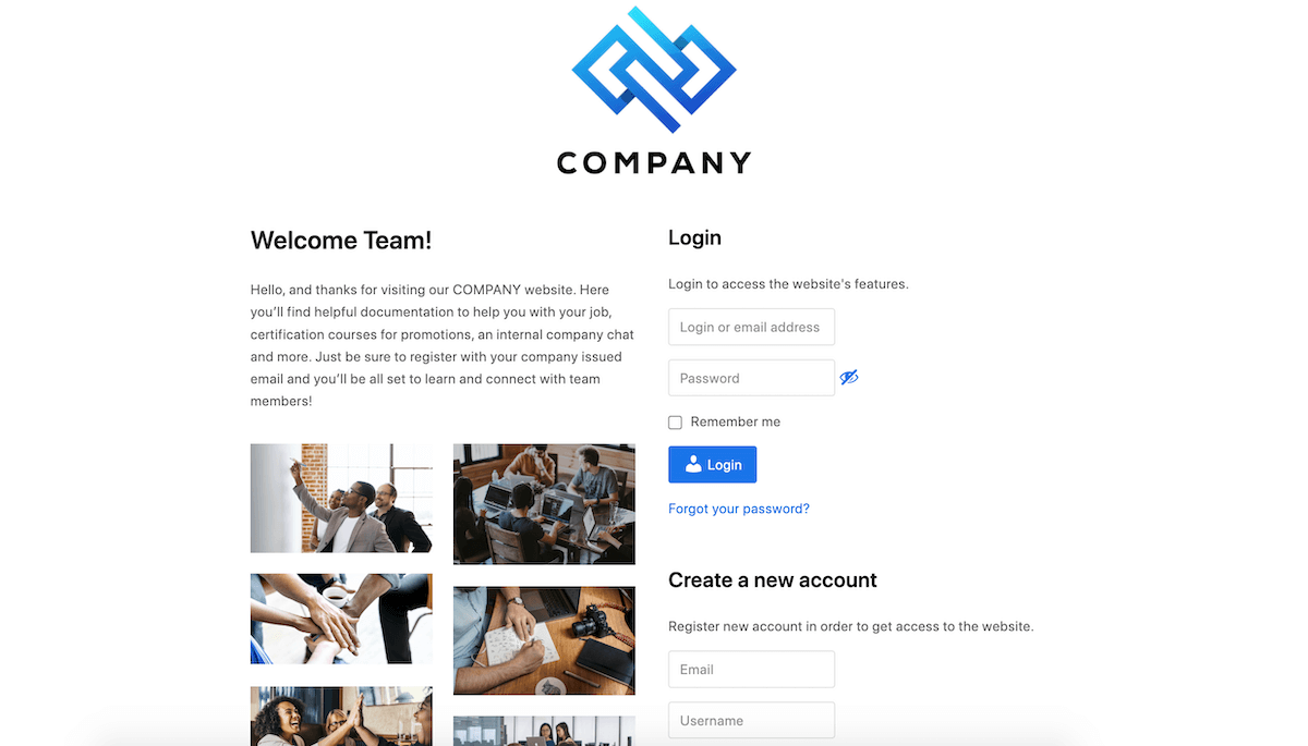 CM Registration Pro：团队页面示例
