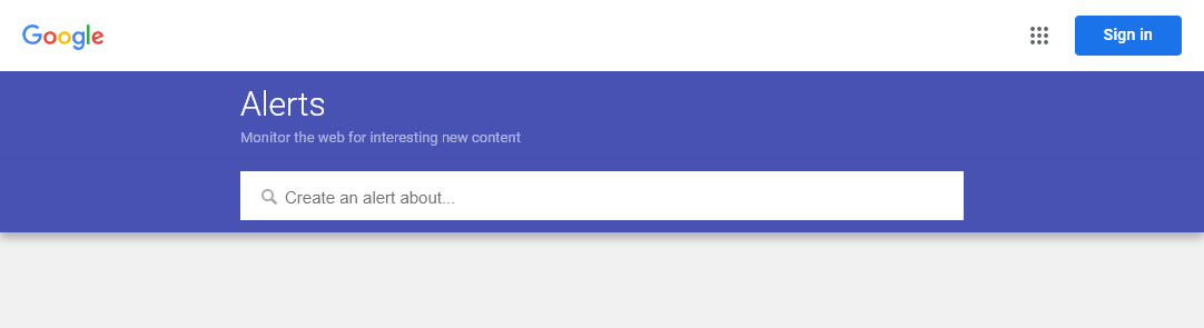 Alertas do Google