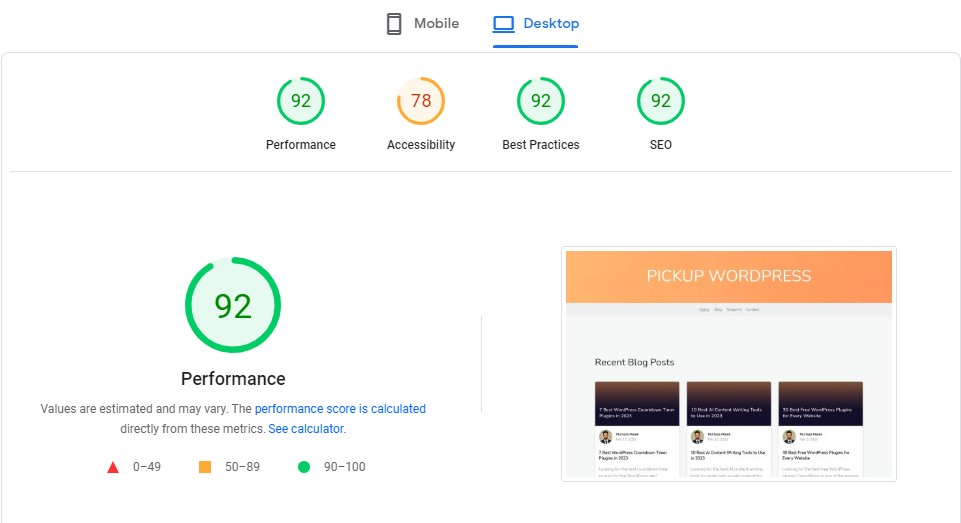 Google PageSpeed ​​Insights